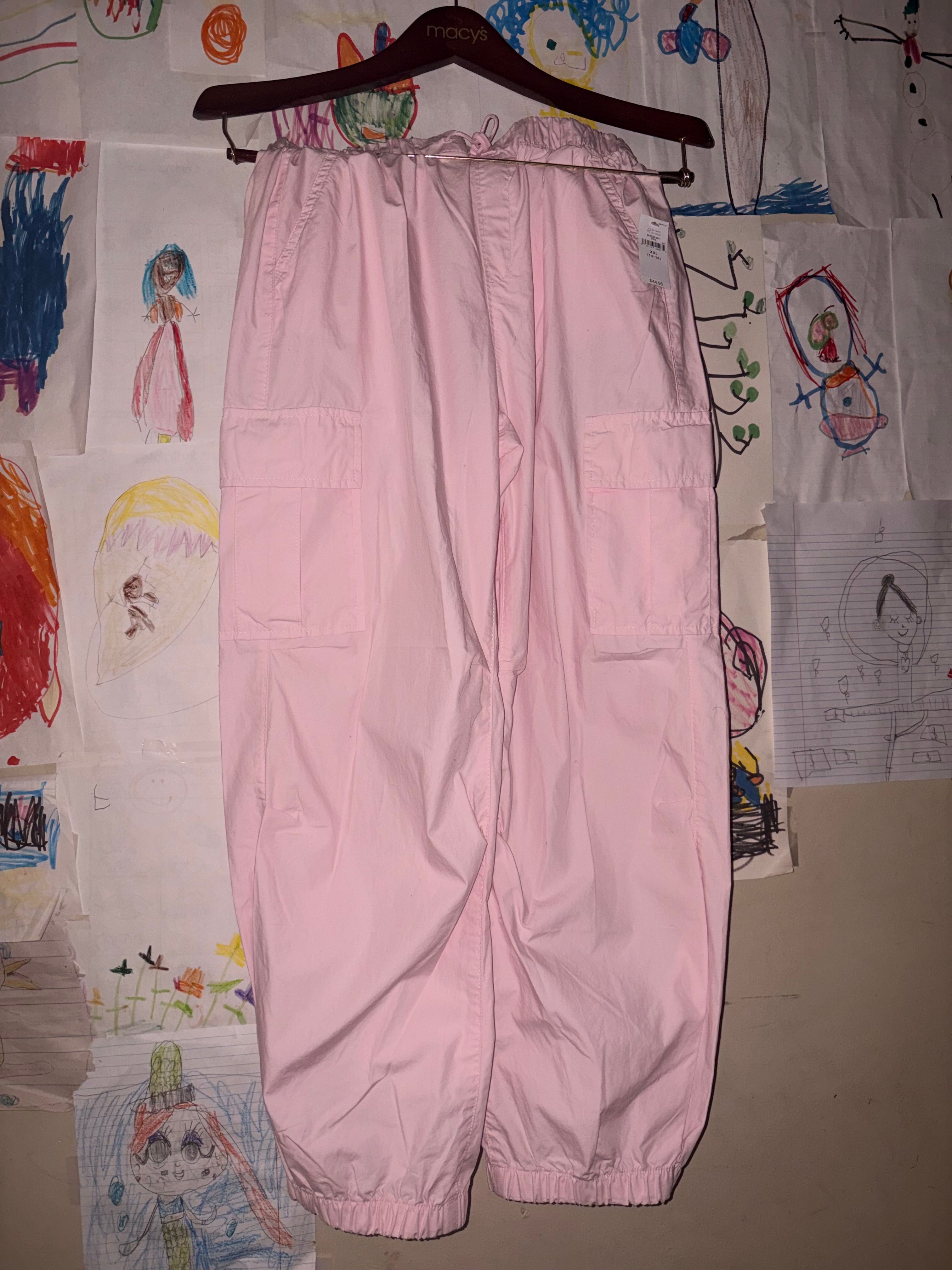 Light pink cargo pants