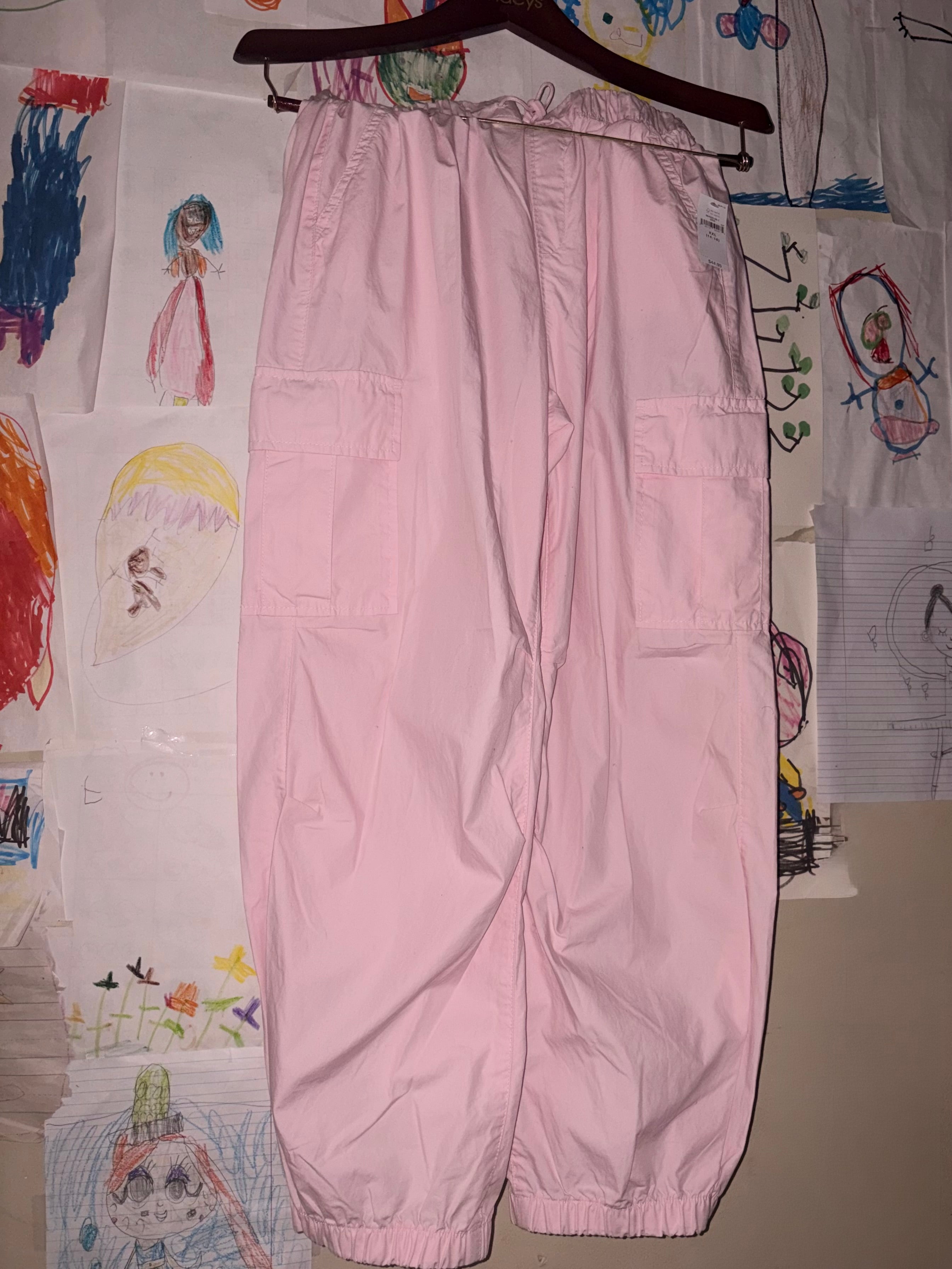 Light pink cargo pants