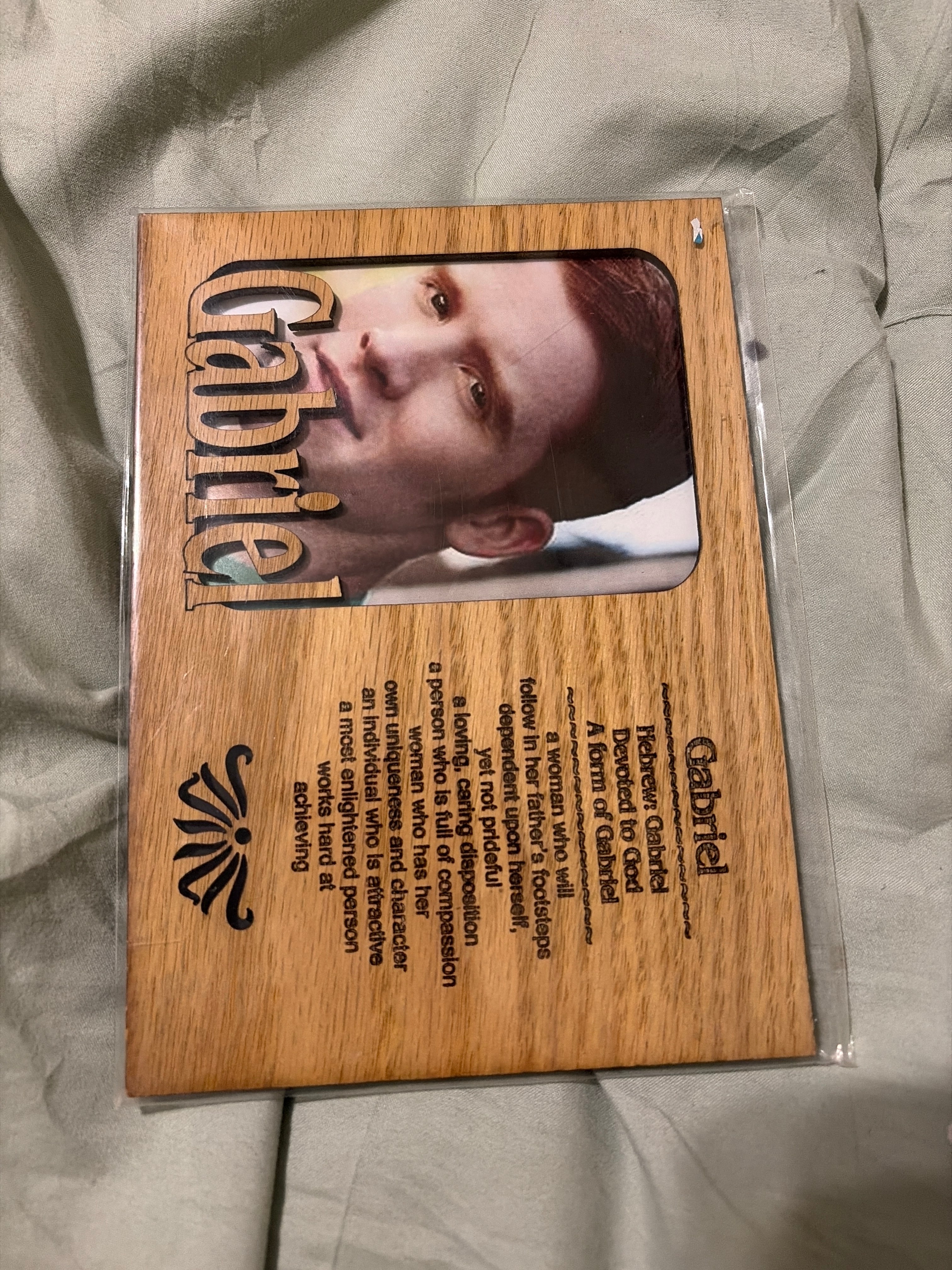 Personalized name frame