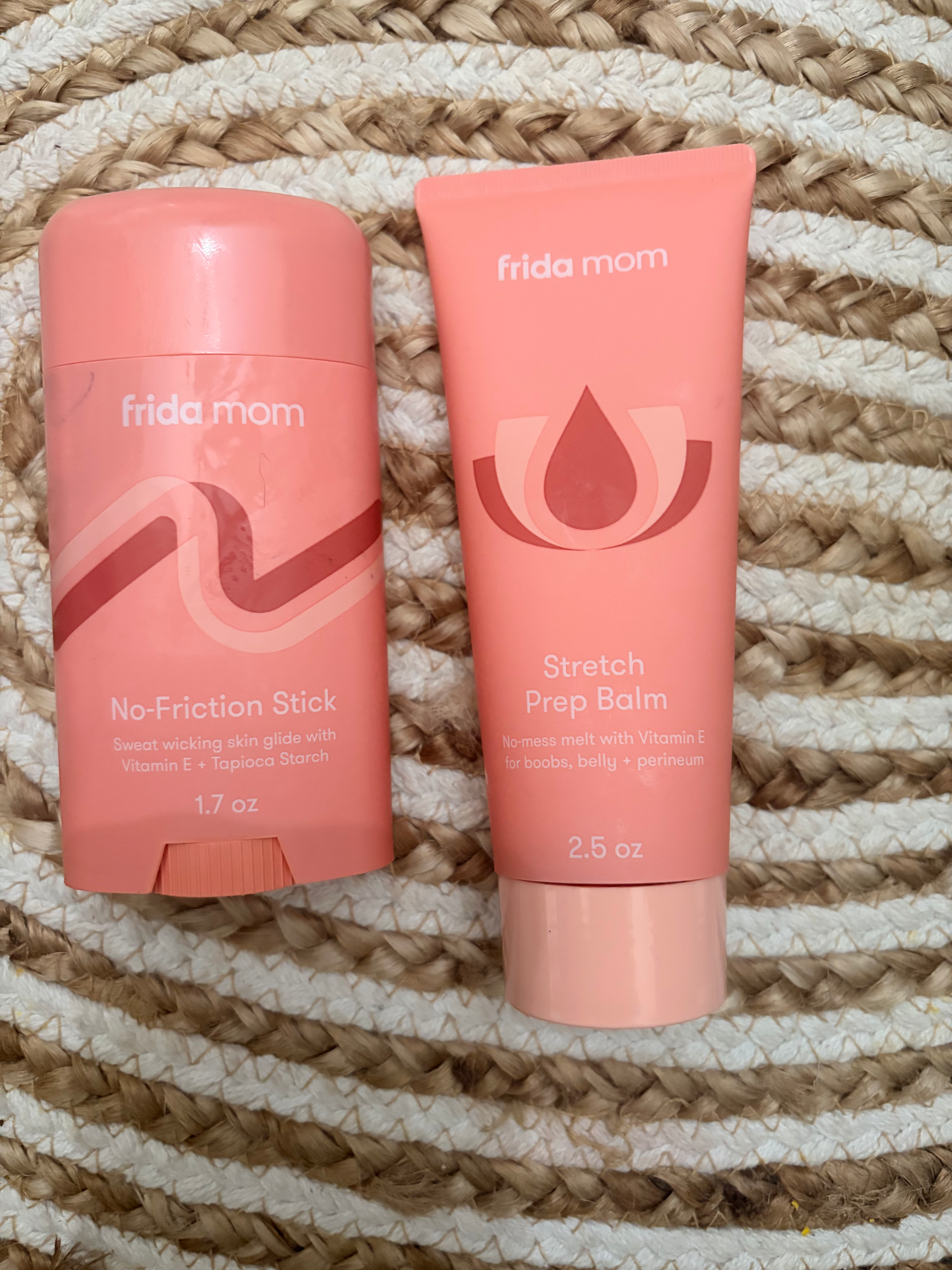 Mommy bundle Frida mom non-friction skin glide with vitamin E stretch prep bomb